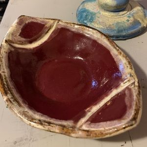 Etta B Pottery Football Soap Dish